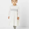 Sarah Louise Girls White & Grey Dress -Stylish Children's Clothing Store sarahlouise dress lucy white grey 1 41416.1619021540