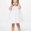 Sarah Louise Girls White & Beige Party Dress -Stylish Children's Clothing Store sarahlouise julia white beige 3 41526.1619021559