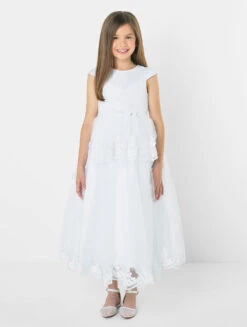 Sevva Girls White Holy Communion Dress