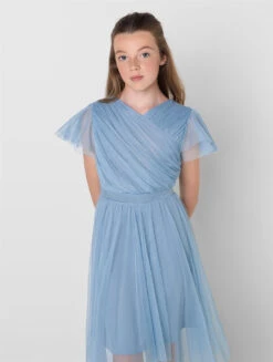 Sustainable Cornflower Blue Flower Girls Dress - Sophie 8 Sustainable Cornflower Blue Flower Girls Dress - Sophie -Stylish Children's Clothing Store sophie cb 03 41583.1657300150