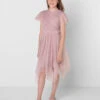 Sustainable Frosted Pink Flower Girls Dress - Sophie 2 Sustainable Frosted Pink Flower Girls Dress - Sophie -Stylish Children's Clothing Store sophie fp 01 35687.1657300149