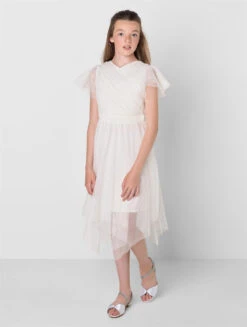 Sustainable Ivory Flower Girls Dress - Sophie