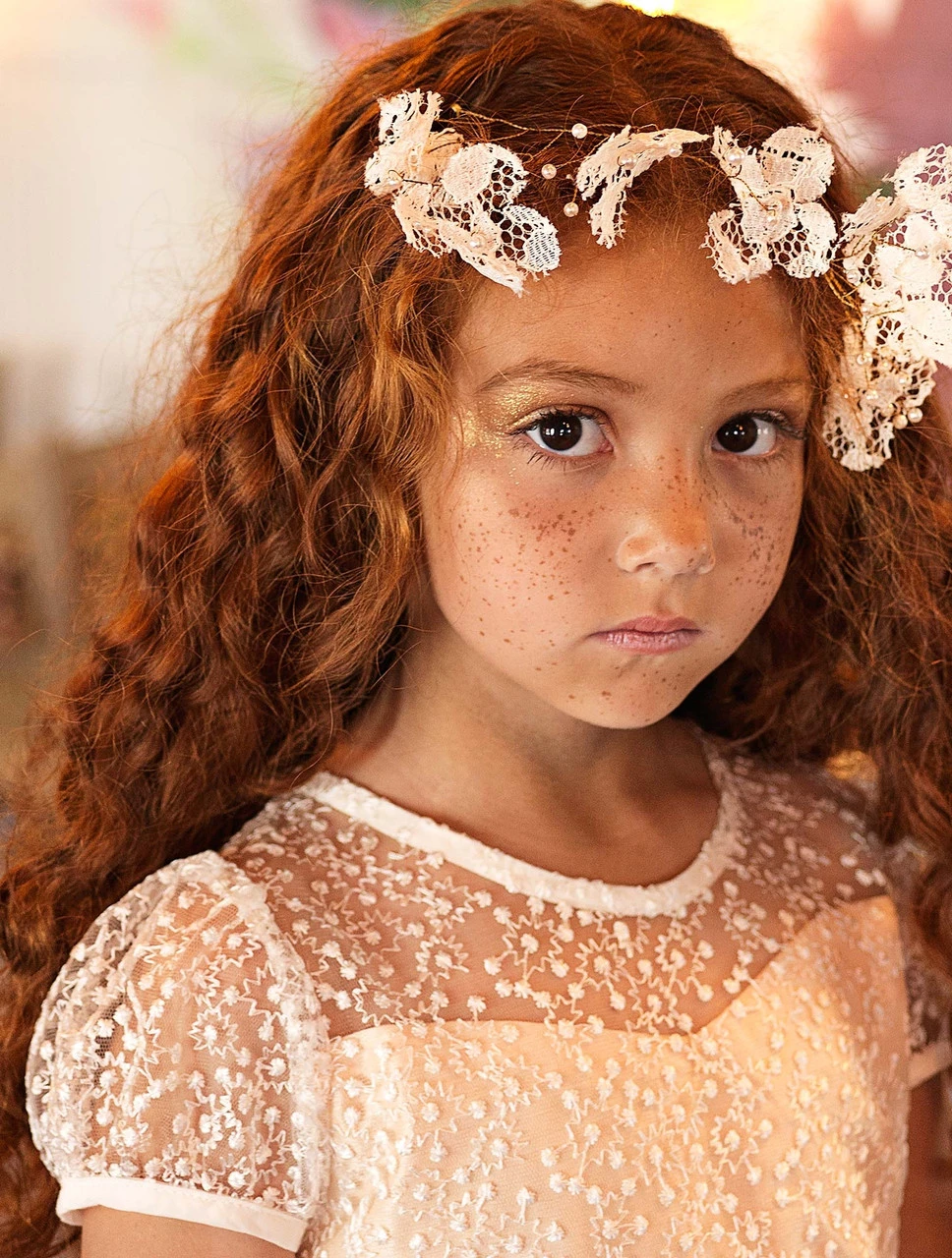 Girls Champagne Eloquence Dress 4 Girls Champagne Eloquence Dress - Image 2