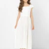 Girls Ivory Party Dress 1 Girls Ivory Party Dress -Stylish Children's Clothing Store violet plain 57771.1619021466