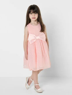 Girls Pink Bridesmaid Dress
